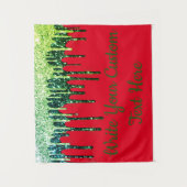 ホリデーパーティー写真ブース背景の醜いクリスマス タペストリー (正面)