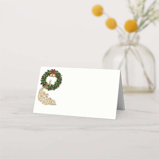 ホリデーパーティー名座席表 プレイスカード (正面)