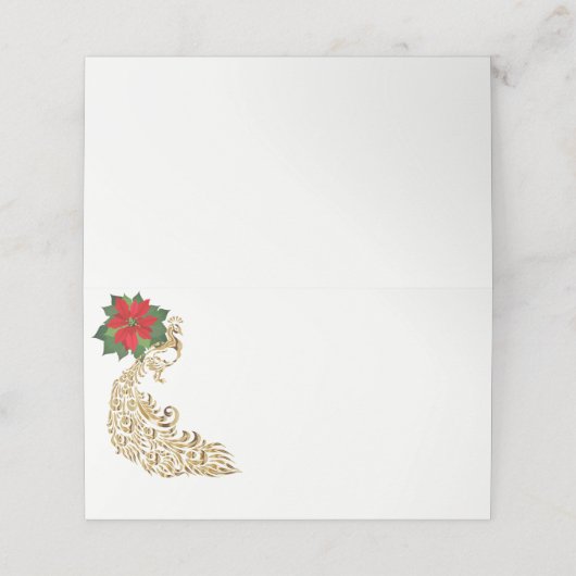 ホリデーパーティー名座席表 プレイスカード (外部開封)