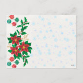 ホリデーパーティー招待カード シーズンポストカード (裏面)