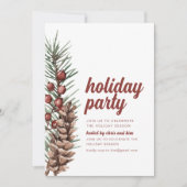 ホリデーパーティー招待状ウィズグリーンズベリー 招待状 (正面)