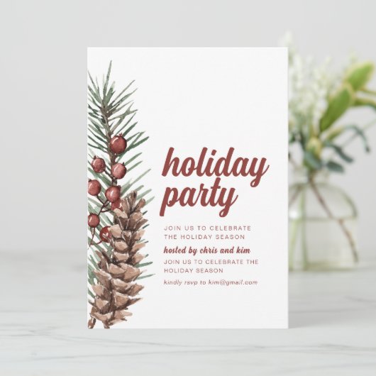 ホリデーパーティー招待状ウィズグリーンズベリー 招待状 (スタンド正面)