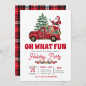 ホリデーパーティー招待状オ何おもしろい招待状 招待状 (正面/裏面)