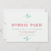 ホリデーパーティー招待状クリスマスパーティー招待状 招待状 (正面)