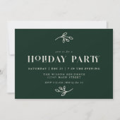 ホリデーパーティー招待状クリスマスパーティー招待状 招待状 (正面)