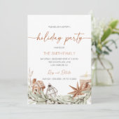 ホリデーパーティー招待状ホリデーディナーインヴィッティ シーズンカード (スタンド正面)