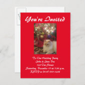 ホリデーパーティー招待状 インビテーションポストカード (正面/裏面)