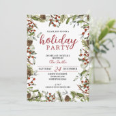 ホリデーパーティー招待状、ディナーアンドカクテル 招待状 (スタンド正面)