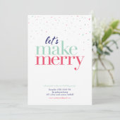 ホリデーパーティー招待状*メイクメリー* 招待状 (スタンド正面)