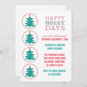 ホリデーパーティー招待状 招待状 (正面/裏面)