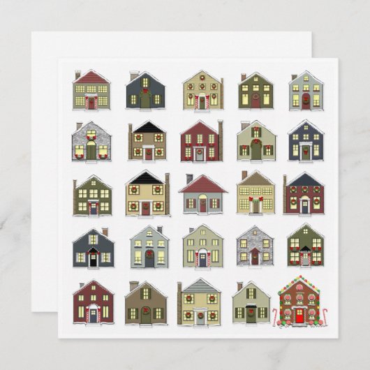 ホリデーパーティー招待状 招待状 (正面/裏面)