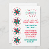 ホリデーパーティー招待状 招待状 (正面/裏面)