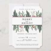 ホリデーパーティー招待状 招待状 (正面)