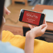 ホリデーパーティー書道スクリプトフェスティバル 招待状