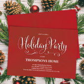 ホリデーパーティー書道スクリプトフェスティバル 招待状