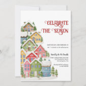 ホリデーパーティー祝招待状ザシーズン 招待状 (正面)