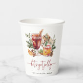 ホリデーパーティー紙カップ 紙コップ (裏面)