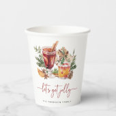 ホリデーパーティー紙カップ 紙コップ (正面)