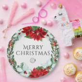 ホリデーパーティー追加ロゴ企業のクリスマスパーティー ペーパープレート (パーティー)