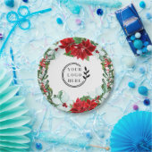 ホリデーパーティー追加ロゴ企業のクリスマスパーティー ペーパープレート (パーティー)