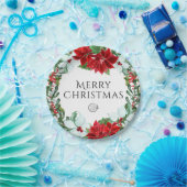 ホリデーパーティー追加ロゴ企業のクリスマスパーティー ペーパープレート (パーティー)