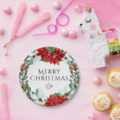 ホリデーパーティー追加ロゴ企業のクリスマスパーティー ペーパープレート (パーティー)