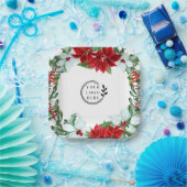 ホリデーパーティー追加ロゴ企業のクリスマスパーティー ペーパープレート (パーティー)