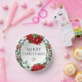 ホリデーパーティー追加ロゴ企業のクリスマスパーティー ペーパーボウル (パーティー)