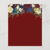 ホリデーパーティー金ゴールド紙吹雪ウィンターフローラフライヤー チラシ (裏面)