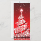 ホリデーパーティー お祝い エレガント 赤 招待状 (裏面)