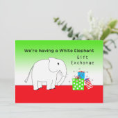 ホリデーパーティー&ギフト交換招待状 招待状 (スタンド正面)
