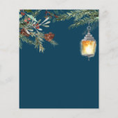 ホリデーパーティー　クリスマス　ウィンター　松の木のドロップ　フライヤー チラシ (裏面)