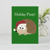 ホリデーパーティー！サンタハリネズミ 招待状 (スタンド正面)