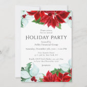 ホリデーパーティー モダンなコーポレートクリスマスパーティー 招待状 (正面)