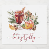 ホリデーパーティー リキュールボトルラベル (シングルラベル)