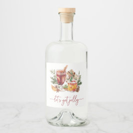 ホリデーパーティー リキュールボトルラベル