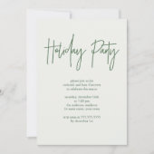 ホリデーパーティー 招待状 (正面)