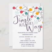 ホリデーパーティー |編集可能パーティー 招待状 (正面)