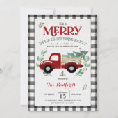 ホリデーパーティ招待状リトメリールクリスマスパーティー 招待状 (正面)