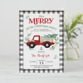 ホリデーパーティ招待状リトメリールクリスマスパーティー 招待状 (スタンド正面)