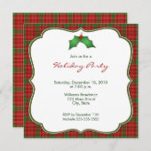 ホリデーパーティ招待状 招待状 (正面/裏面)