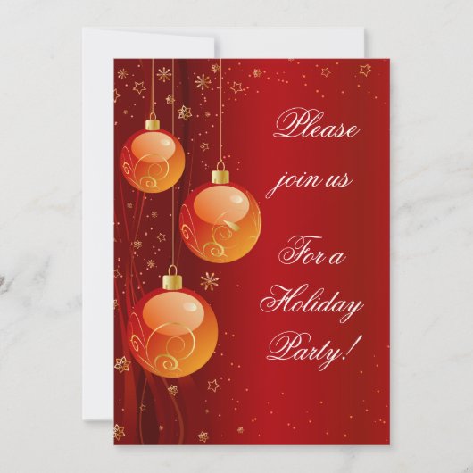 ホリデーパーティ招待状 招待状 (正面)