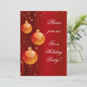 ホリデーパーティ招待状 招待状 (スタンド正面)