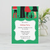 ホリデーパーティ招待状 招待状 (スタンド正面)
