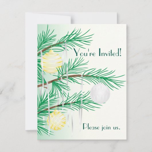 ホリデーパーティ招待状 招待状 (正面)