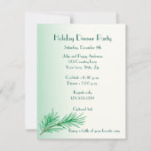 ホリデーパーティ招待状 招待状 (裏面)