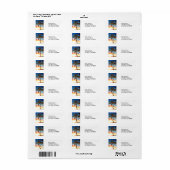 ホリデーパームツリーライトアットサンセット ラベル (フルシート)