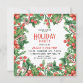 ホリデーパ企業のーティフローラクリスマス 招待状 (正面)