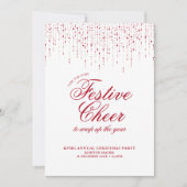 ホリデーパ企業のーティレッドホワイトフェスティバル応援 招待状 (正面)