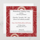 ホリデーパ企業のーティー招待状 招待状 (正面/裏面)